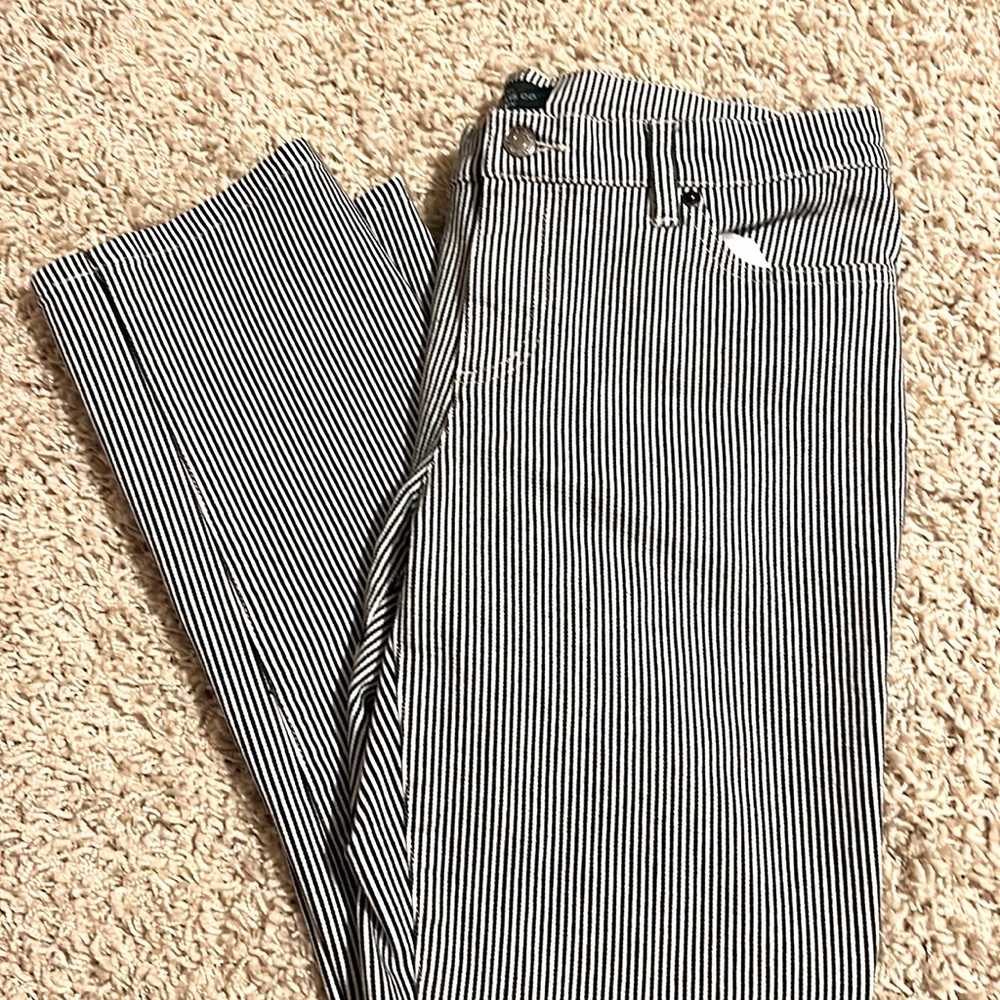 Lauren Ralph Lauren- Black + White Striped Denim